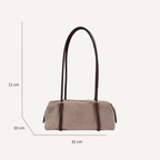 The Clara Suede Baguette Bag - Bari Studio