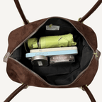 The Clara Suede Baguette Bag - Bari Studio