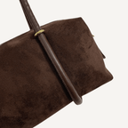 The Clara Suede Baguette Bag - Bari Studio