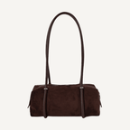 The Clara Suede Baguette Bag - Bari Studio