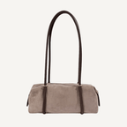 The Clara Suede Baguette Bag - Bari Studio